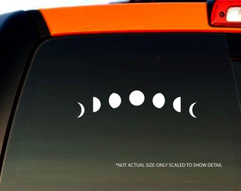 Moon Phases Arch Decal Bumper Sticker Window Decal - Halloween - Witchy Woman - Astrology