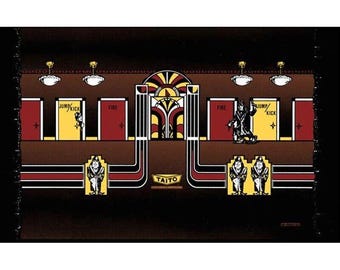 Elevator Action Arcade Control Panel Overlay CPO Textured Laminate