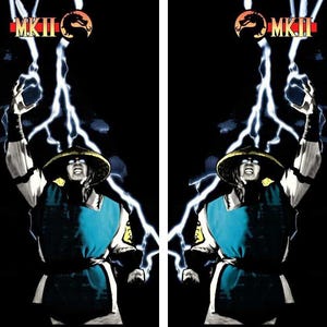 Mortal Kombat 2 Arcade Side Art Artwork Full Size Mk2 MKll Midway 2pc