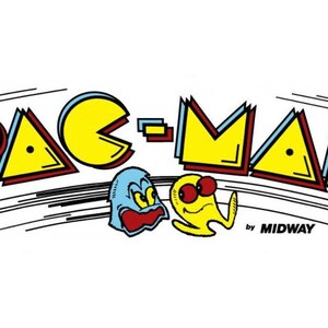 Pac-Man Arcade Marquee – High Quality Translite – 23"x9" – StickerSmith