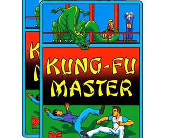 Kung Fu Master Arcade Side Art 2pc Graphics Arcade Restoration