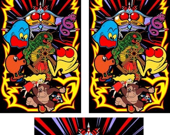 3d Mame Multicade Classics Side Art Arcade Cabinet Graphics Decals