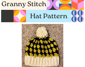 Granny Stitch Chunky Hat Pattern