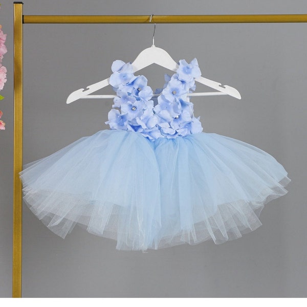 Dusty Blue Baby Girl Outfit Etsy