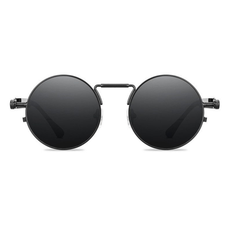 Round Vintage Sunglasses Retro Circle Sunglasses Mens and Etsy