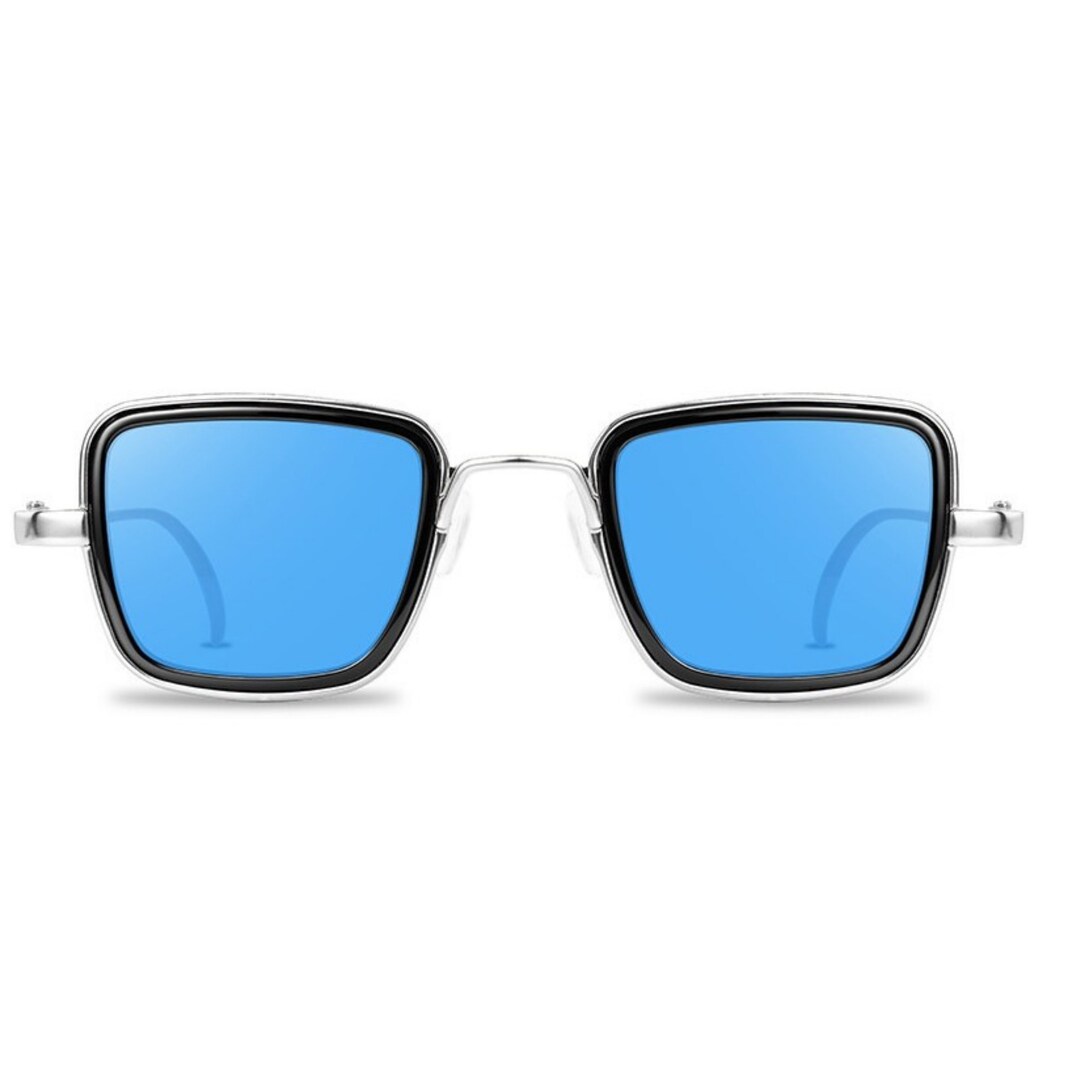 Sky Blue Retro Sunglasses Steampunk & Retro Vintage Sunglasses Modern