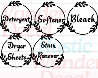 Laundry Labels SVG Digital Product- Sanity Labels