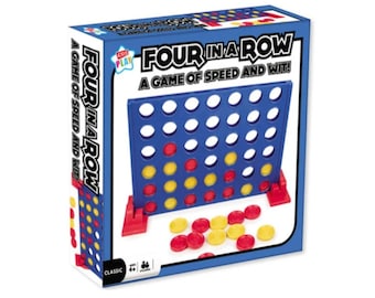 Four In A Row/Connect 4 Game Set (1 Pack), Four In a Row, 4 In a Row, Toys and Games, Board Games, Party Games, Family Games, Kids Games