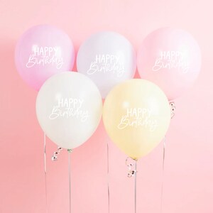 Pastel Party Pack Decorations Tableware Plates Cups Napkins Tablecover, Pastel Birthday, Colour Party, Pastel Decorations, Party Supplies Pastel Balloons (x5)