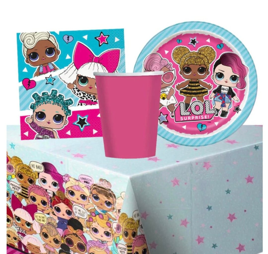 LOL Party Pack Decorations/tableware, LOL Plates/lol Cups/napkins