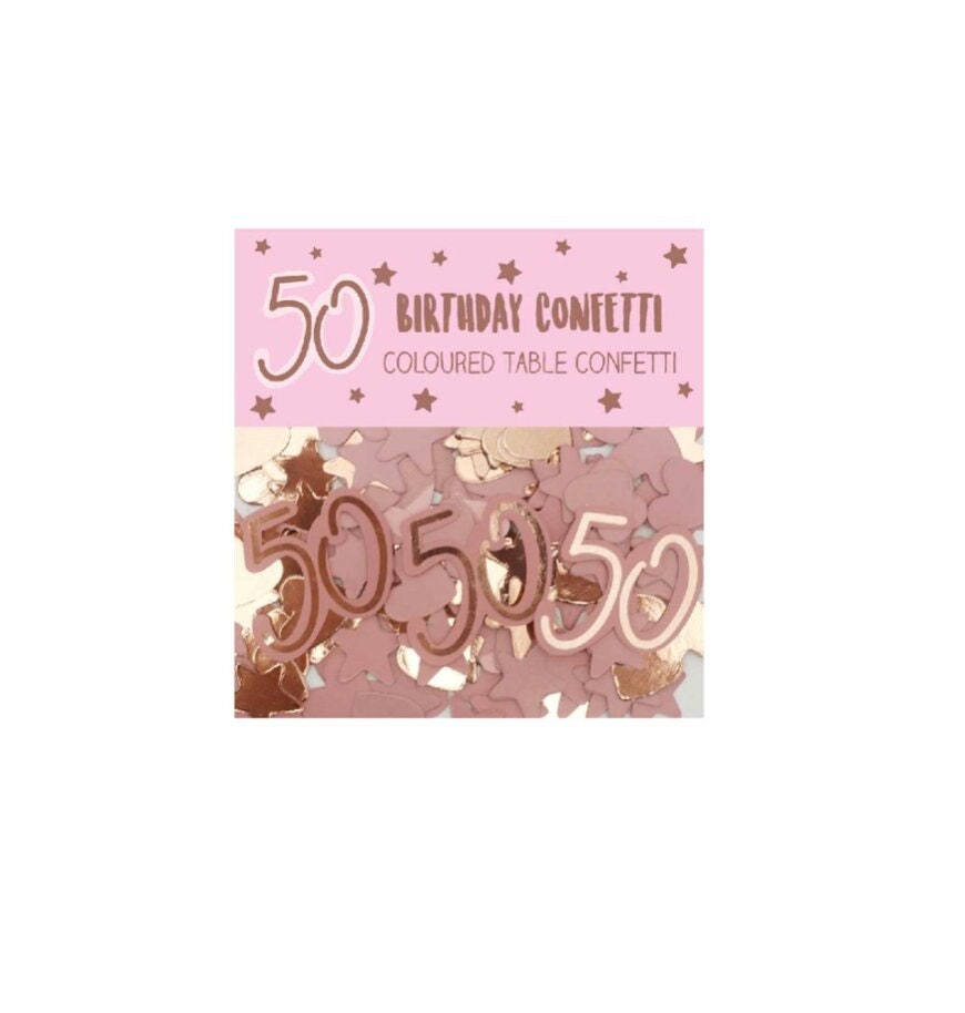 Table Confetti - Pink 50th Table Confetti - Pink 50th