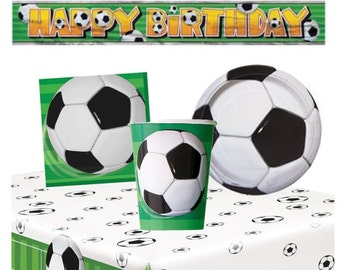Football Party Tableware Decorations Plates Cups Napkins Tablecover, Football Birthday, Football Party Supplies, Football Boys Partyware