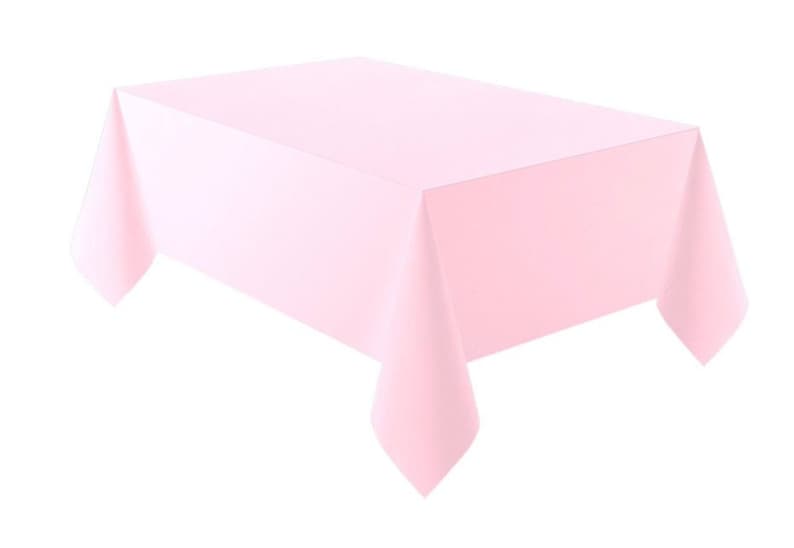 Pastel Party Pack Decorations Tableware Plates Cups Napkins Tablecover, Pastel Birthday, Colour Party, Pastel Decorations, Party Supplies Pink Tablecover (x1)