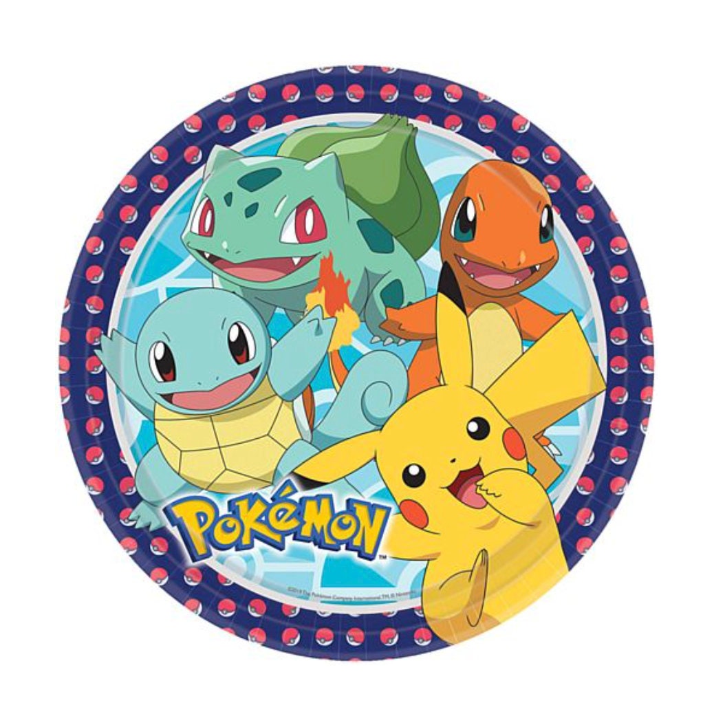 Pokemon Party Pack Decorations/tableware Including Pokemon Plates