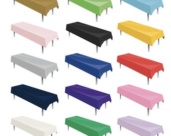 Coloured Party Tablecovers (1 Packs) Tableware Multi Coloured Party Decorations Pink Yellow Green Purple Red Blue Black Gold White Summer