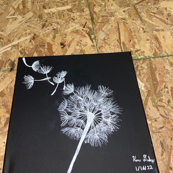 Dandelion Painting Etsy