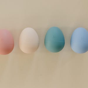 Non-Toxic Silicone Easter Eggs, Montessori Sensory Play, Set of 24, Earth Tone image 4