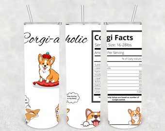 Cori-A-Holic 20oz tumbler wrap, straight, PNG Download, Sublimation.