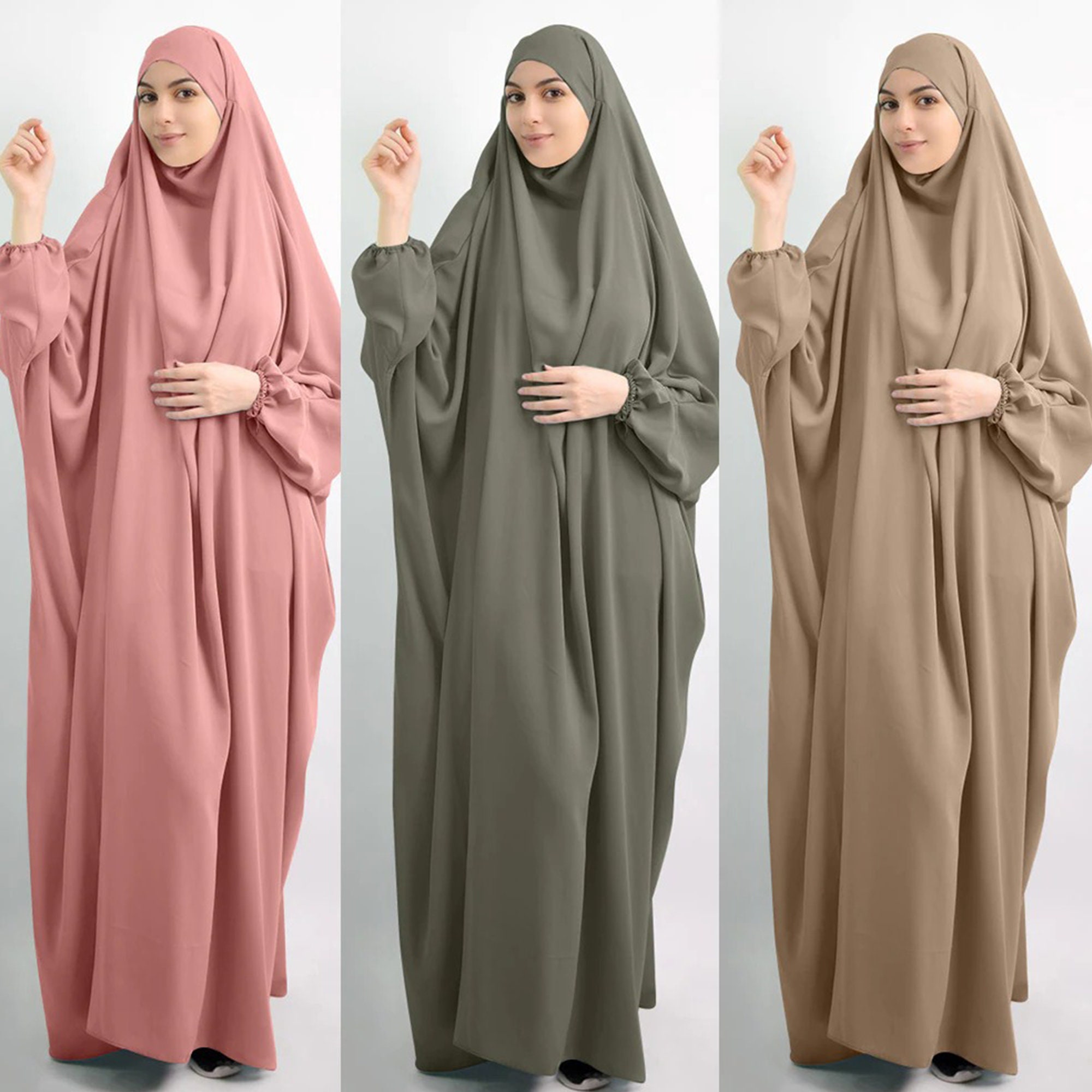 shipping them globally Hooded Abaya Muslim Women Prayer Dress Robe