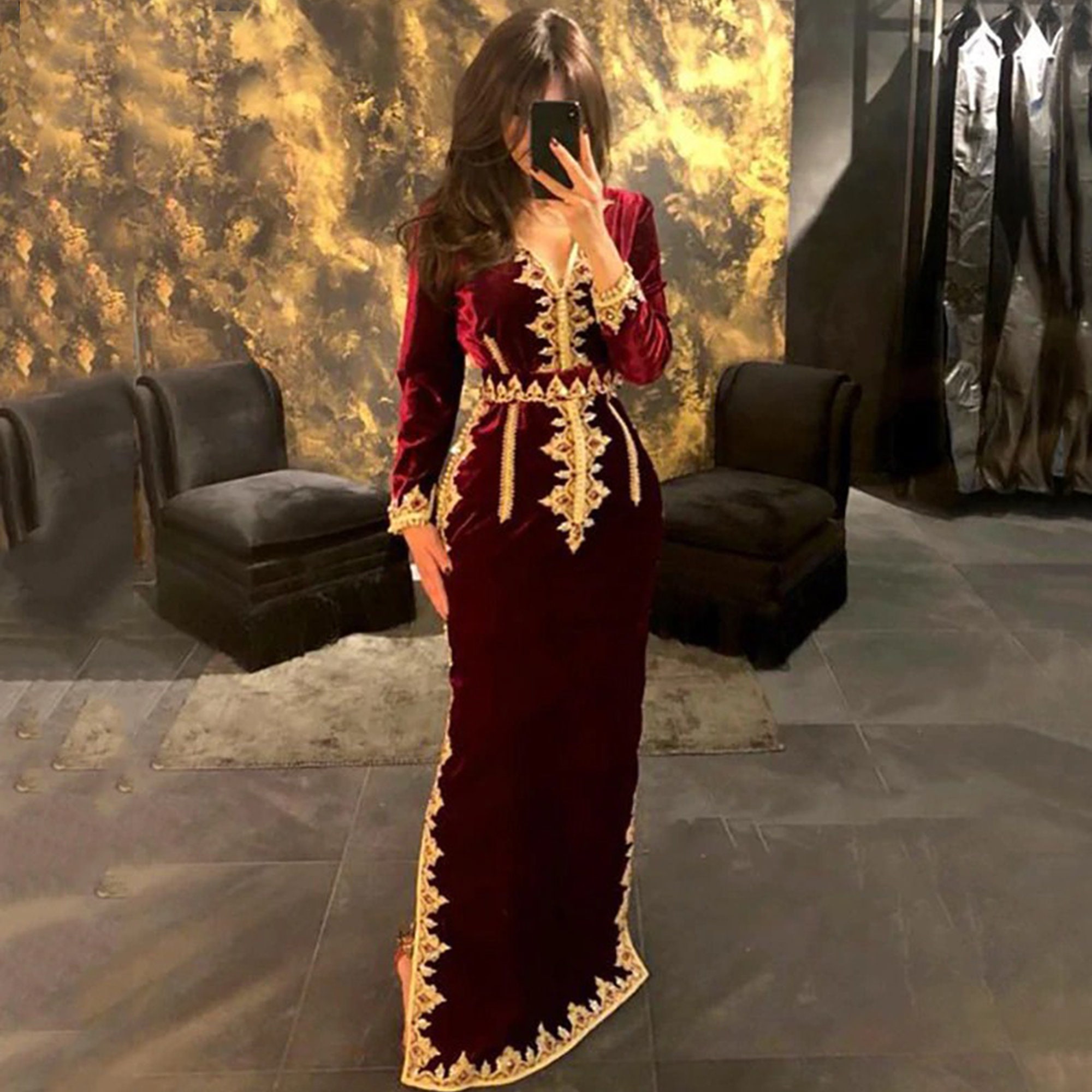 Velvet Caftan - Etsy