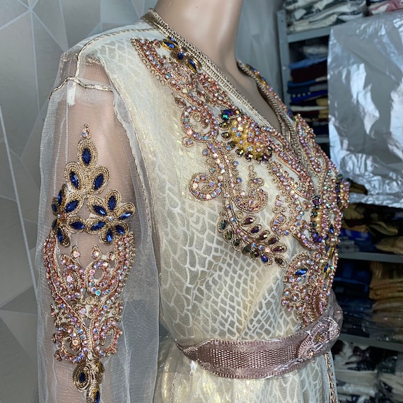 Caftan perlé swarovski sales
