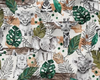 Tissu Enfant Jungle Etsy France