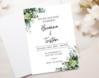 Save The Date Template, Printable Save The Date Card, Modern Save The Date, Save Our Date Template, Save The Date, Editable Templates