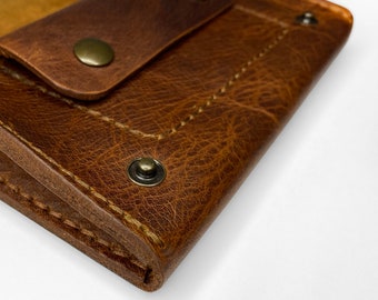Genuine Leather Wallet, Leather Long Wallet, Personalized Leather Wallet, Leather Trucker Wallet, Handmade Leather Wallet, , Christmas gifts