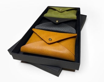 Monedero de cuero genuino, Estuche para monedas, Monedero, Monedero de cuero, Monedero lindo, Monedero hecho a mano