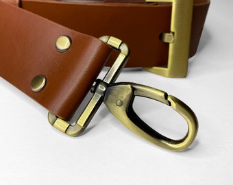 4 cm Genuine Leather Strap ,Handbag strap, Leather Shoulder Strap, Leather Replacement Bag Strap 4 cm, Vachetta Leather Strap,