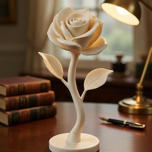 Flower 3D Printable Rose – 3D Digital STL File