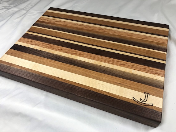 Large 15x12 Cutting Board from Cherry, Maple and Walnut Heavy Duty  Handmade