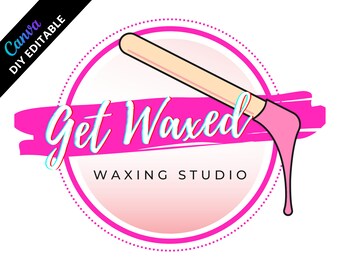 DIY Waxing Studio Logo Pre-made Template