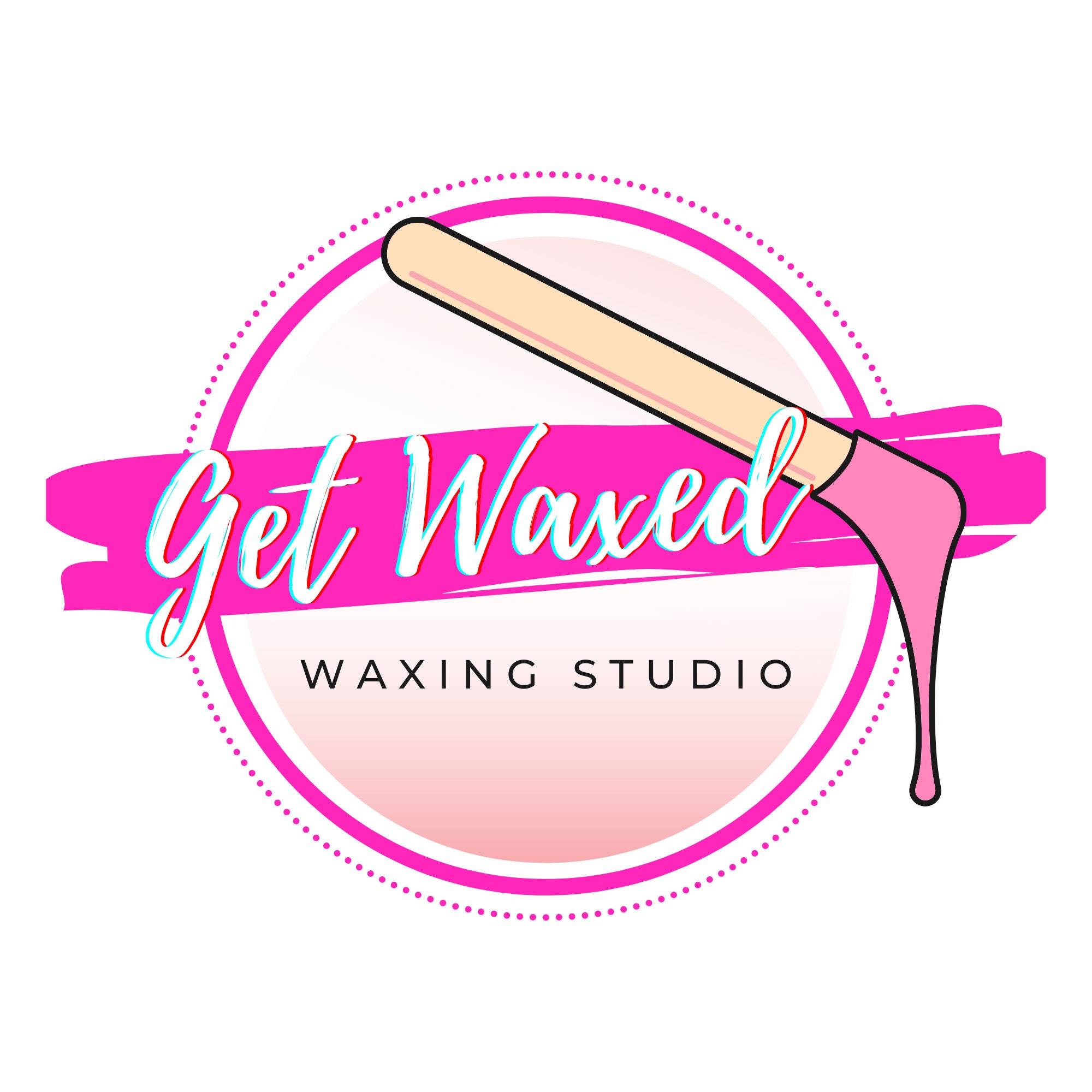 DIY Waxing Studio Logo Premade Template Etsy