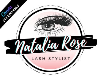 DIY Lash Artist Logo Pre-made Template