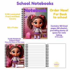 Lindos cuadernos escolares en espiral