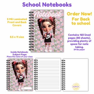 Lindos cuadernos escolares en espiral