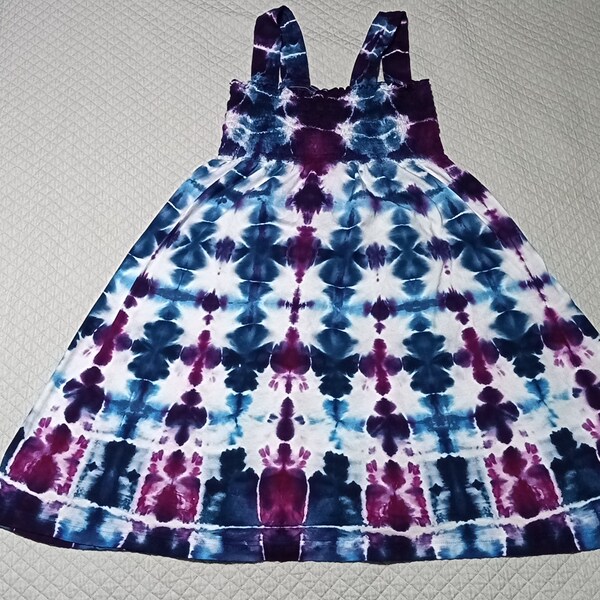 Vela Silk Dress in Tan Shibori