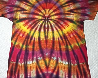 Rainbow Spiral Ice Dye Tie Dye Shirt - Etsy