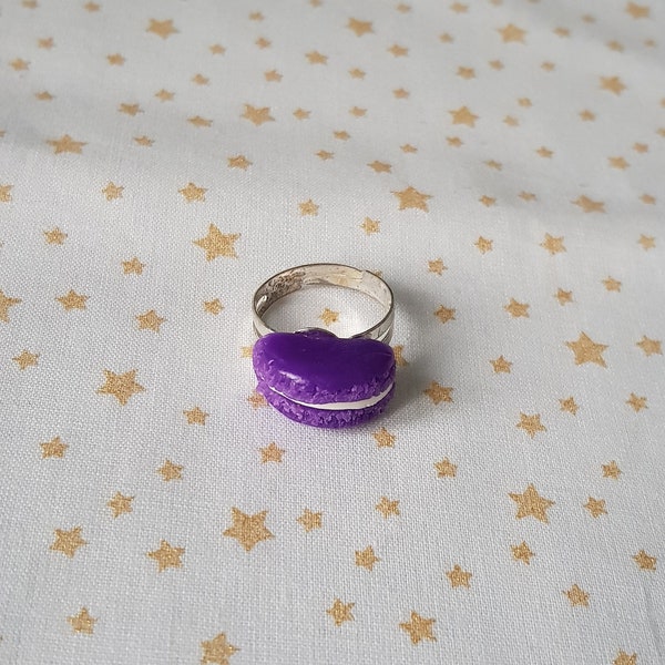 bague adulte  demi macaron