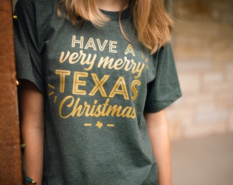 Frohe Weihnachten Texas Tshirt, Urlaub Shirt, Geschenkideen