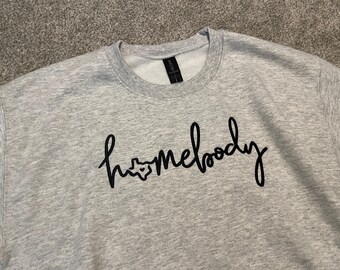 Homebody Texas besticktes Sweatshirt, Texan Pullover, Winter Pullover, Langarmshirt