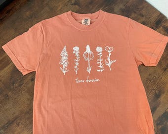 Texas Wildblume Comfort Colors Shirt, Frühlingstshirt, Geschenk für Frauen