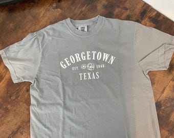 Georgetown Texas Komfortfarben Hemd, Stadthemd, Kleinstadtt-shirt
