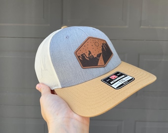 Cap mit Coyote-Lederpatch