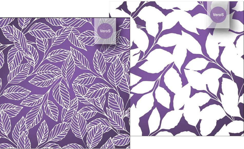 VeroS Silkscreen 9,5 x 10 cm (double screens) Set 002 leaves