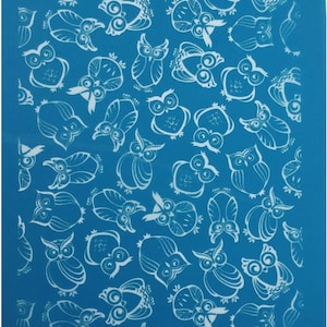 MOIKO 10.40 (owl) Silkscreen for Polymer clay -- Cernit/Sculpey/Fimo
