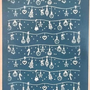 MOIKO 19.25 Christmas Silkscreen for Polymer clay -- Cernit/Sculpey/Fimo