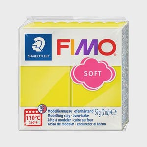 Fimo Staedtler Boetseerklei Fimo soft 57 gram limoengeel