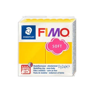 Fimo Staedtler Boetseerklei Fimo soft 57 gram zonnegeel